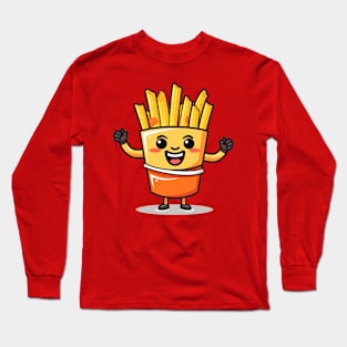 Cute French Fries T-Shirt cute characters Long Sleeve T-Shirt